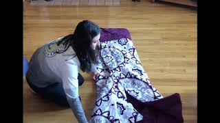 How to fold a comforter [upl. by Ulrica820]