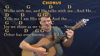 In the Garden Hymn Strum Guitar Cover Lesson in G with ChordsLyrics [upl. by Ahsinac48]