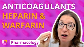 Anticoagulants heparin amp warfarin  Pharmacology  Cardiovascular  LevelUpRN [upl. by Sherrard]