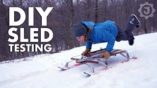 Epic Sledding on the DIY Snow Sled 44 [upl. by Ominoreg824]