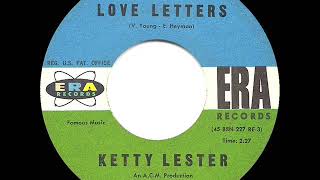 1962 HITS ARCHIVE Love Letters  Ketty Lester [upl. by Noslien]