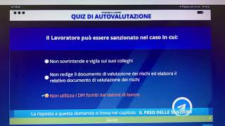 Alternanza scuola lavoro  quiz di autovalutazione modulo 6 [upl. by Curnin]