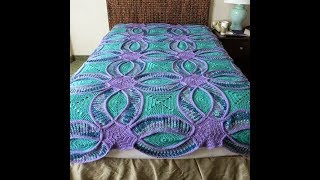 Crochet Bedspread  Free Crochet Patterns Part 22 [upl. by Elleuqar]