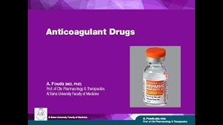 Pharmacology of Blood Ar  Anticoagulants [upl. by Lamek]