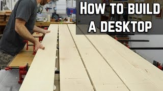 How to build and finish a desk top  DIY Table top [upl. by Nagol]