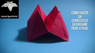 Como hacer un comecocos en origami paso a paso [upl. by Namreh]