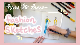 How To Draw Fashion Sketches and Figures [upl. by Nevetse299]