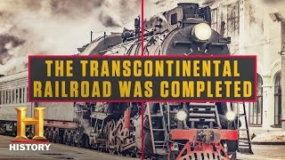 This Week In History Transcontinental Railroad  History [upl. by Hameean]