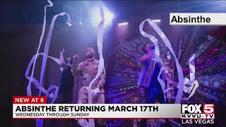 Absinthe at Caesars Palace to return to stage in March [upl. by Enomis]