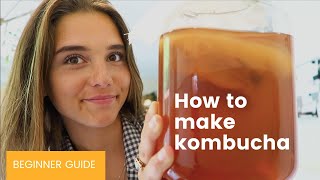 How to make Kombucha  FERMENTATION beginner guide [upl. by Tannen]