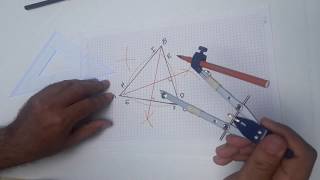 TRAZADO DE LAS ALTURAS Y UBICACIÓN DEL ORTOCENTRO DE UN TRIÁNGULO [upl. by Aara]