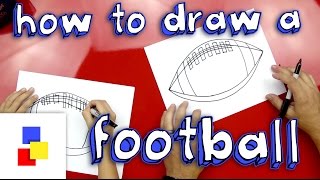 How To Draw A Football American [upl. by Brufsky8]