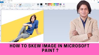 How to skew image in Microsoft paint [upl. by Hauser]