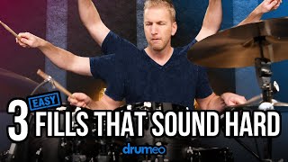 3 Easy Drum Fills That Sound Hard [upl. by Flossi261]