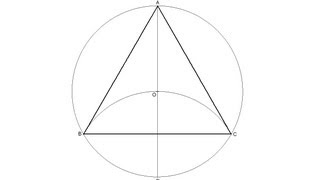 Triángulo equilátero inscrito en una circunferencia [upl. by Adur]