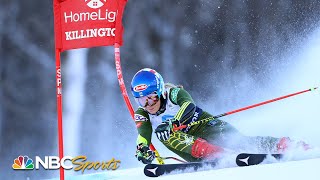 Mikaela Shiffrin finishes third in World Cup giant slalom at Killington  NBC Sports [upl. by Ahsilra]