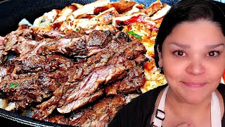 Restaurant Fajitas At Home  Carne Asada Recipe  Simply Mamá Cooks [upl. by Laet728]