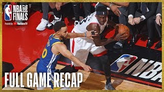 WARRIORS vs RAPTORS  Toronto Grabs Franchise First Finals Win  NBA Finals Game 1 [upl. by Calandra987]