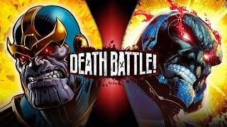 Thanos VS Darkseid Marvel VS DC  DEATH BATTLE [upl. by Ahsirtal]