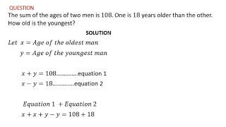 13 Solving Word Problems using Simultaneous Equations [upl. by Kennett]