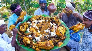 FULL CHICKEN EATING  Full Country Chicken Cooking and Eating in Village  Healthy Village Food [upl. by Dry]