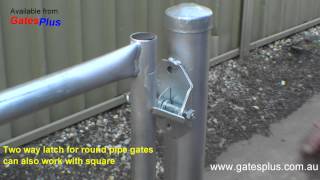 Gate Latch 2 way for round pipe and square [upl. by Alcus698]