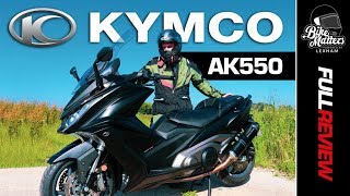 Kymco AK550 Test Ride and Review  Maxi Scooter Power [upl. by Nelra571]