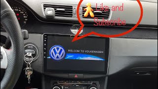 Install Android10 Car Radio in Volkswagen Passat CC [upl. by Christis]