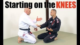 What To Do When Youre Starting BJJ Sparring On Your Knees [upl. by Llenahs]