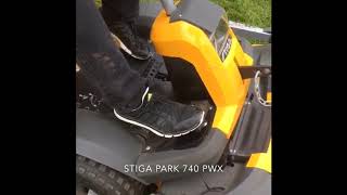 Stiga Park 740 PWX Ride on Mower Review [upl. by Nylimaj]