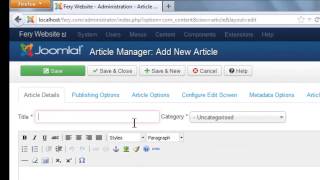 Tutorial Cara Membuat Website Dengan Joomla [upl. by Aissilem]