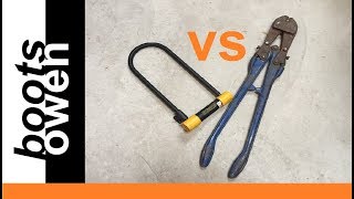 Onguard bike lock Vs bolt cutters who is tougher [upl. by Cirdes]