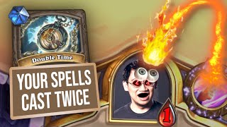 Casting Twice Double Time is DOUBLE EDGED  Duels  Hearthstone [upl. by Macilroy65]