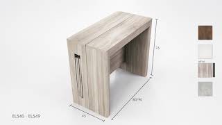 Instruction Casabianca Erika Modern Melamine Extendable Dining Table [upl. by Wood774]