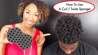 How To Use A Curl  Twists Sponge Tutorial For Long Natural Hair  BiancaReneeToday [upl. by Tdnarb]