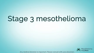 Mesothelioma Life Expectancy Stage 1 [upl. by Fawne]