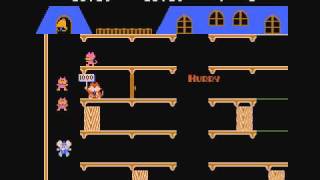 Famicom Mappy マッピー 1LoopRound116 PLAY [upl. by Naamann]