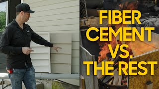 Will it Burn Fiber Cement vs the Rest  Siding Comparison [upl. by Rosenthal]