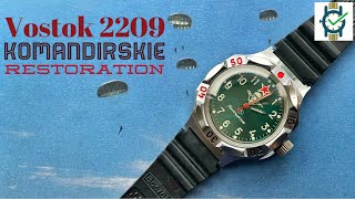 Vostok 2209 Komandirski Watch Restoration Or is it [upl. by Rich]