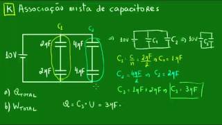 Associação mista de capacitores [upl. by Efinnej]