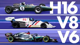 The Incredible Evolution of Formula 1 Engines  Track Evolution [upl. by Eelir]