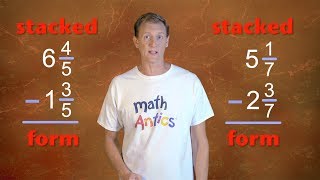 Math Antics  Subtracting Mixed Numbers [upl. by Yurik]