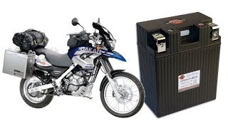 How to replace the battery in a BMW F650 GS Dakar [upl. by Itoc]