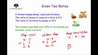 Given Two Ratios  Corbettmaths [upl. by Sid]