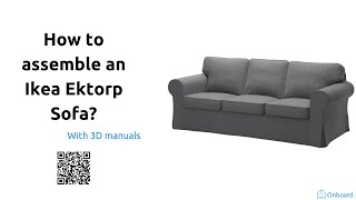 How to assemble an ikea Ektorp sofa [upl. by Ulysses]