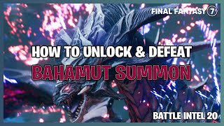 Final Fantasy 7 Remake  How To Unlock amp Beat Bahamut BOSS FIGHT  Battle Intel 20 [upl. by Leggat]