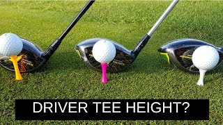 HIT YOUR DRIVER FURTHER USING CORRECT TEE HEIGHT [upl. by Sherill]