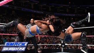 AJ Lee vs Layla SmackDown Oct 17 2014 [upl. by Kenney]