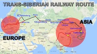 TransSiberian Railway Explained  Route Map Cities Countries [upl. by Elleuqar]