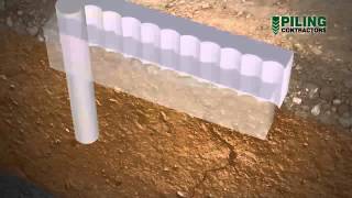 Secant Pile Wall Construction Methodology [upl. by Isman]